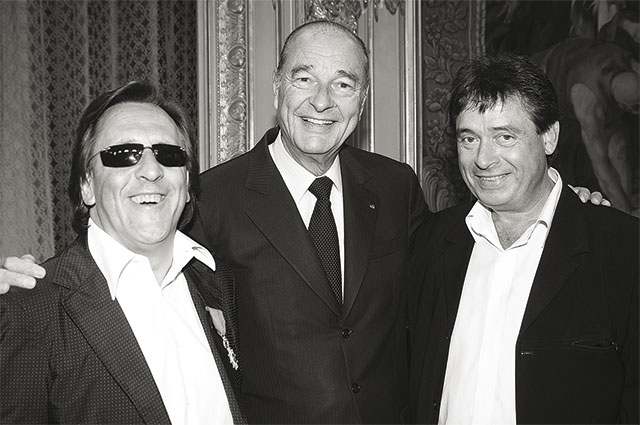Gilbert Montagné, Jacques Chirac et Patrick Carpentier - Limpact
