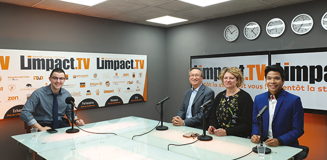 Valérie Gomez-Bassac sur le plateau de Limpact TV - Limpact